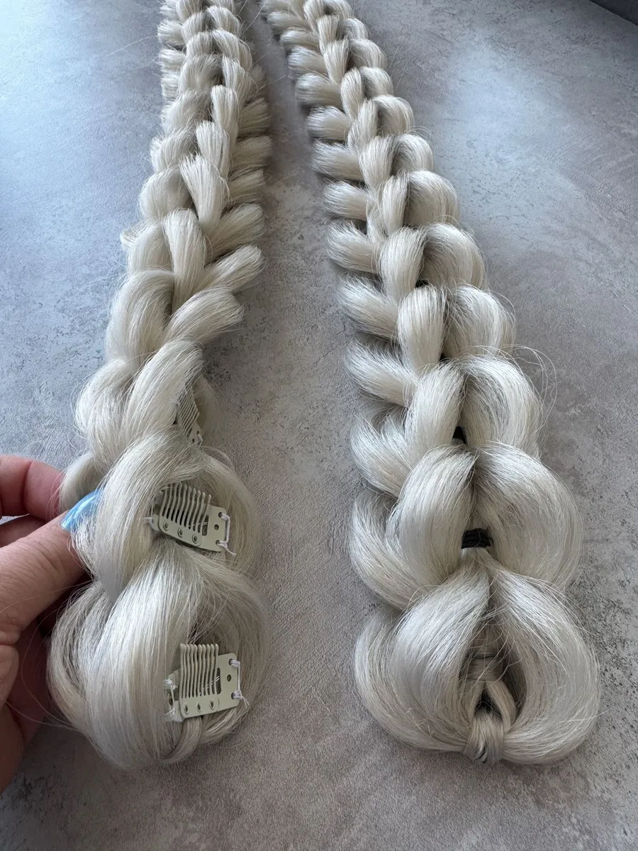 3д косы накладные на заколках