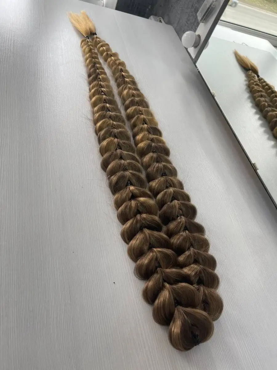 Французские косы накладные на заколках