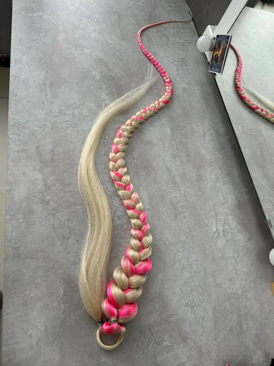 Хвост-коса на резинке