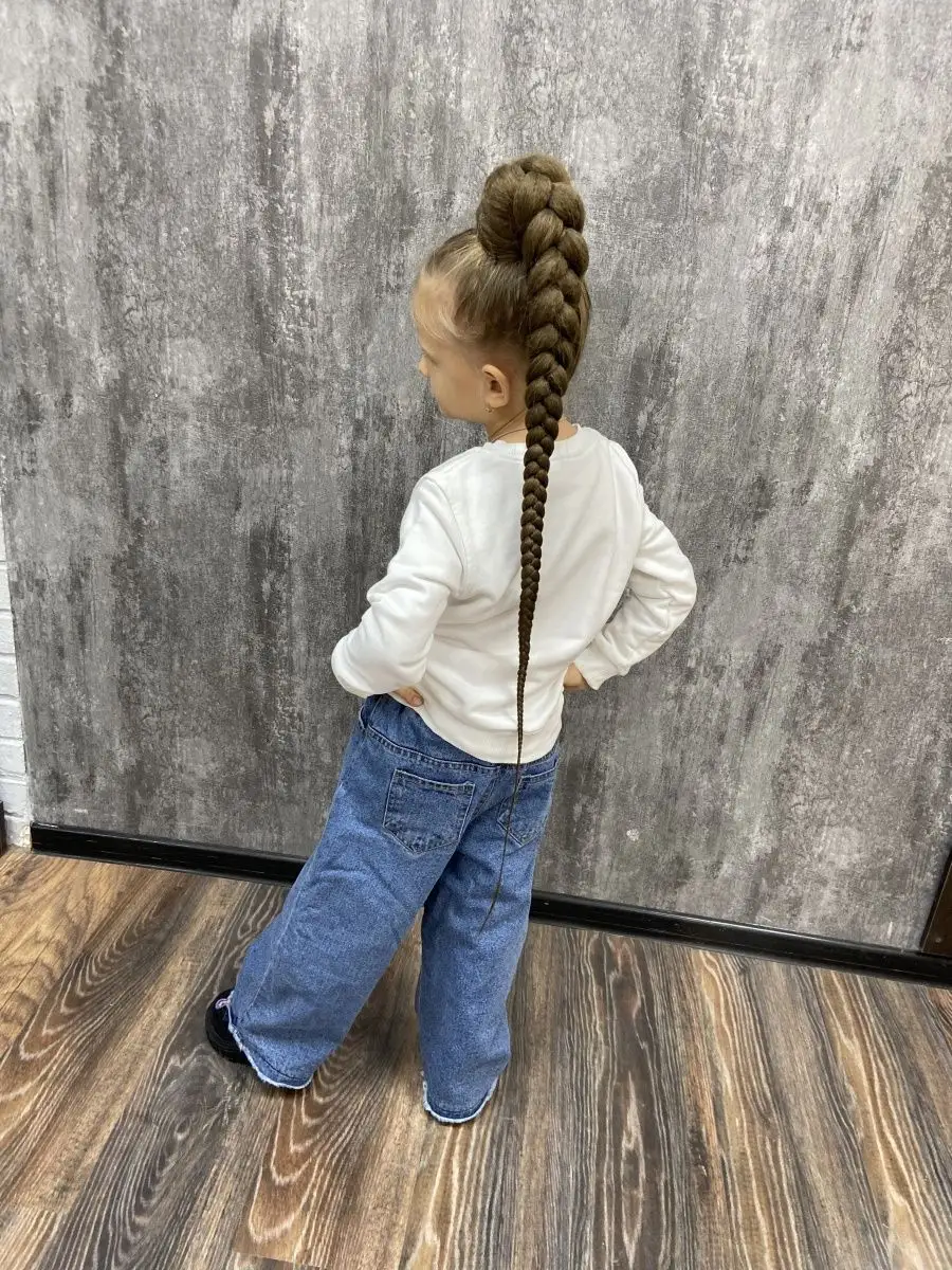 Хвост-коса на резинке