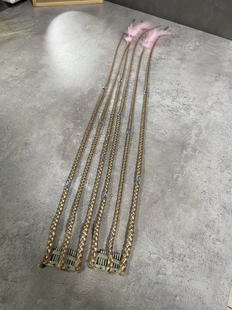 косы на заколках