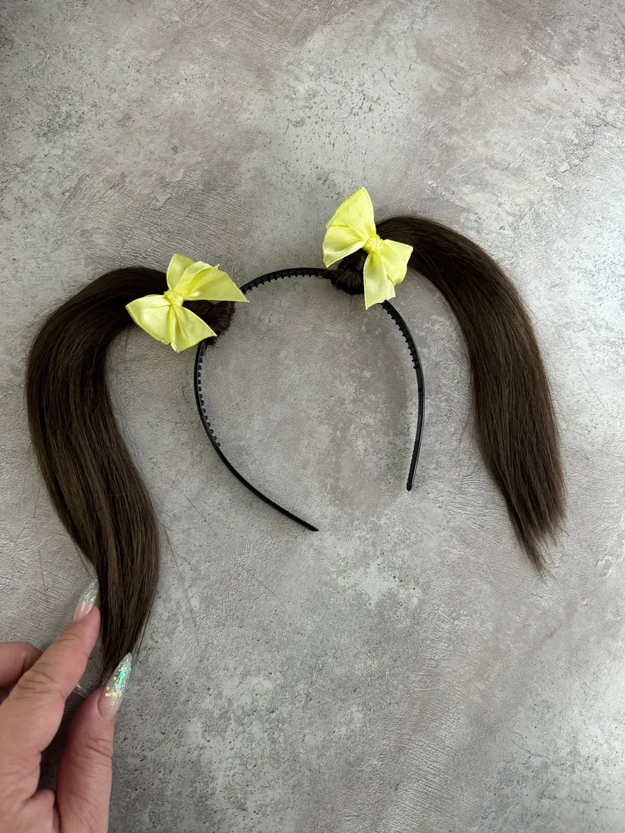 Ободок с хвостиками